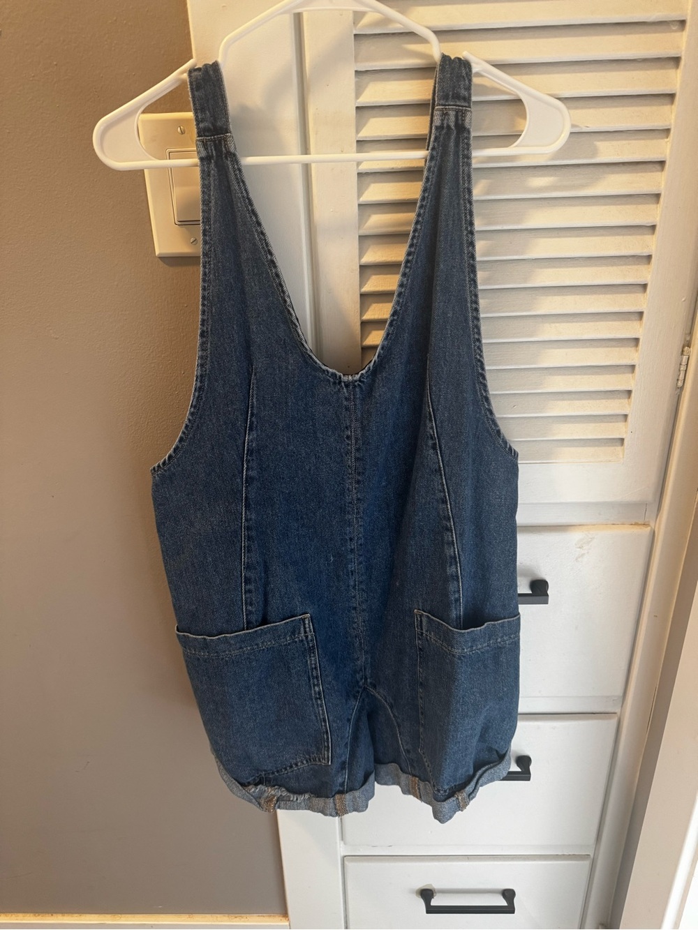 We The Free Denim Romper in Blue Wash